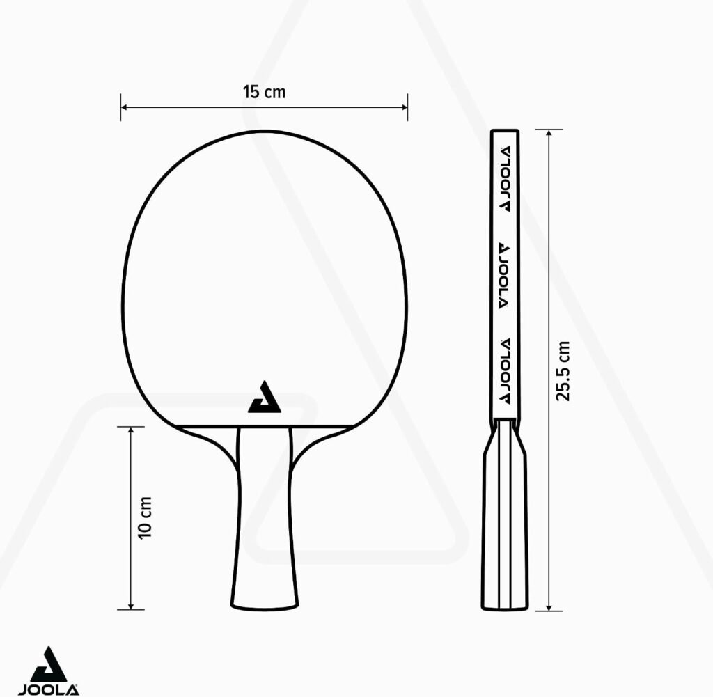 JOOLA Infinity Carbon Professional Table Tennis Paddle with Cover – Ergonomic Comfort Grip - ITTF Approved Rubbers - Competition Paddle for Powerful Spin - Protective Packaging Case