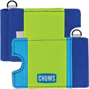 Chums Bandit Lo-Pro wallet — Lime/Blue/Royal