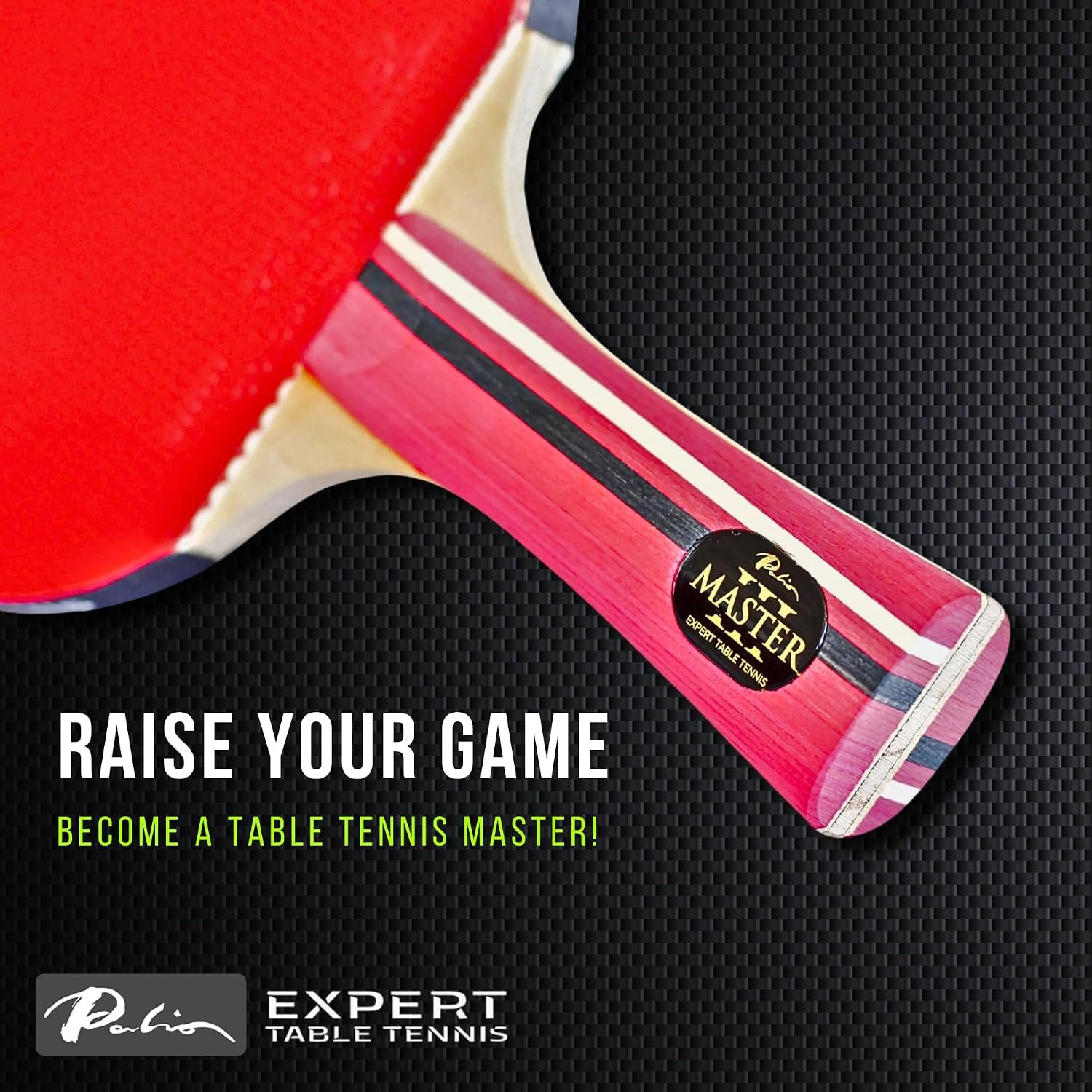 Palio Master 3.0 Table Tennis Bat & Case | ITTF-Approved Intermediate Ping Pong Racket | Allround Speed, Spin and Control - Image 2