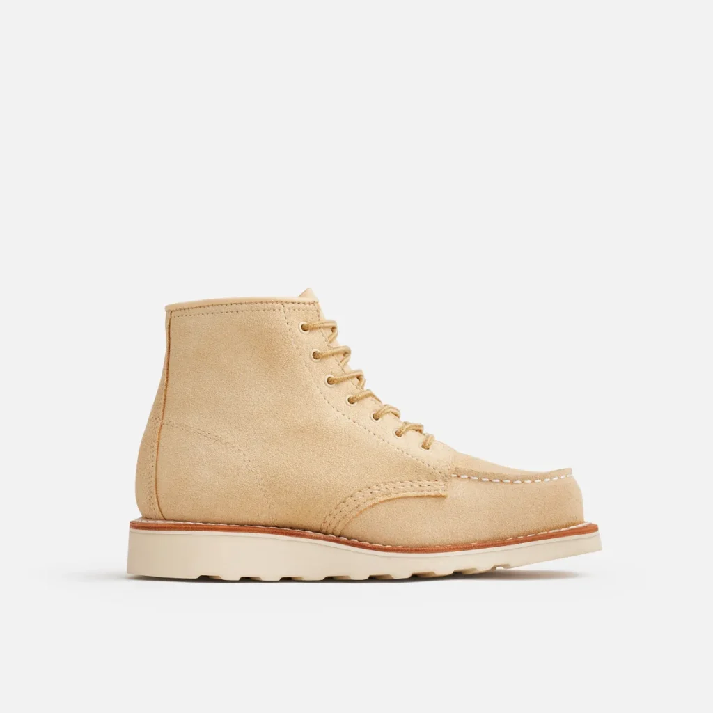 Red Wing Classic Moc Women's 6-inch Boot Cream Abilene Leather 3328