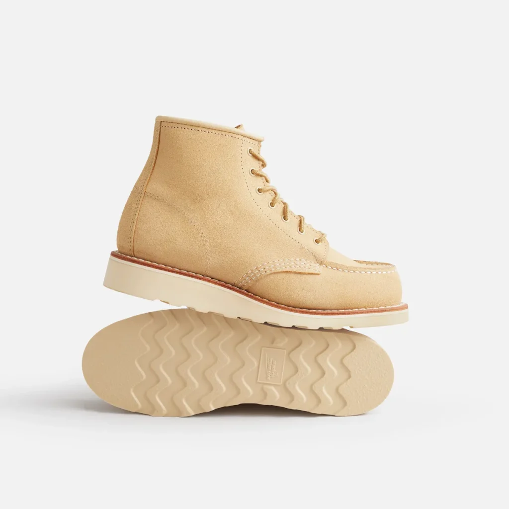 Red Wing Classic Moc Women's 6-inch Boot Cream Abilene Leather 3328