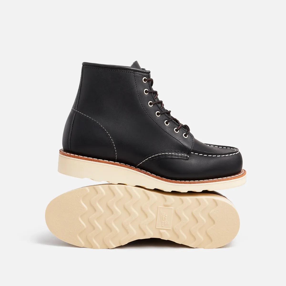 Red Wing Classic Moc Women's 6-inch Boot Black Boundary Leather 3373