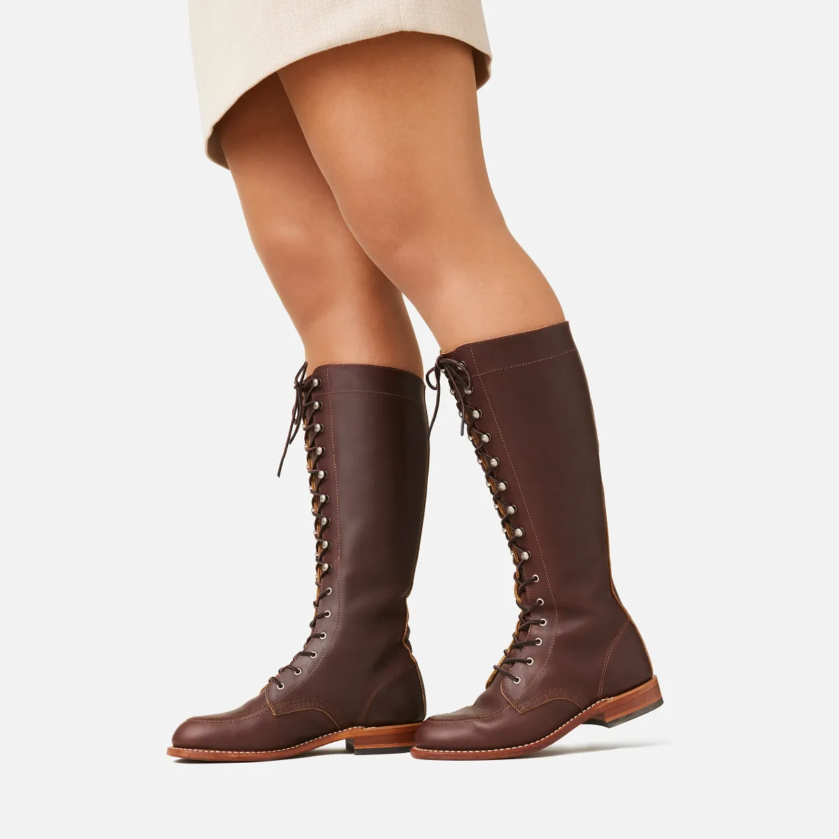 Red Wing Gloria Women's Tall Boot Mahogany Oro-iginal Leather 3386