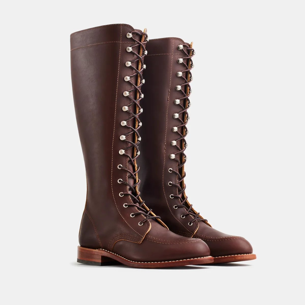 Red Wing Gloria Women's Tall Boot Mahogany Oro-iginal Leather 3386