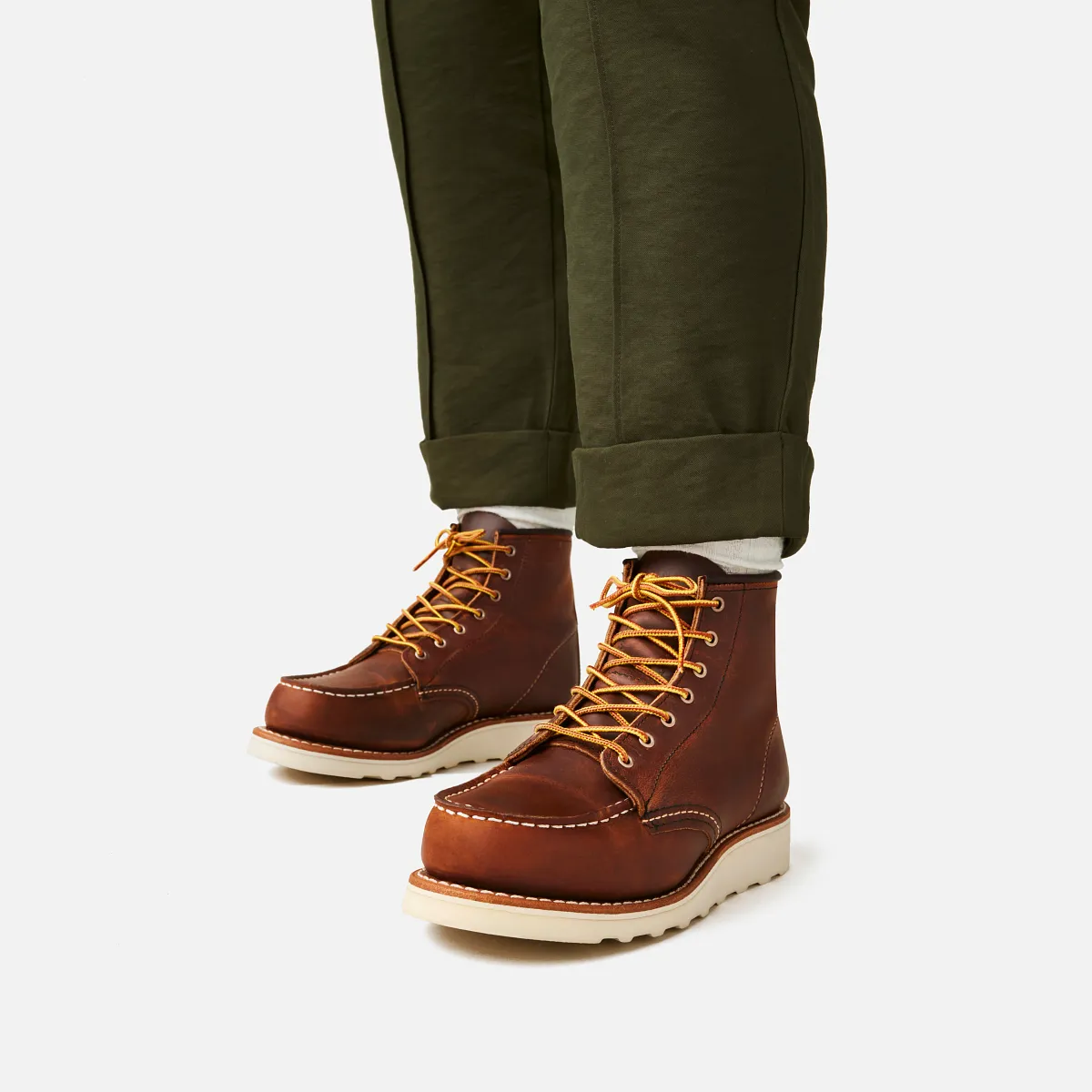 Red Wing Classic Moc Women's Boot Copper Rough & Tough Leather 3428