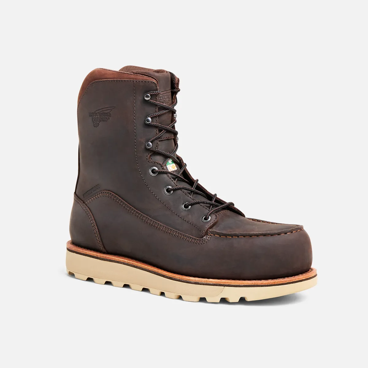 Red Wing Traction Tred Lite Men's 8-inch Waterproof CSA Safety Toe Boot 3522