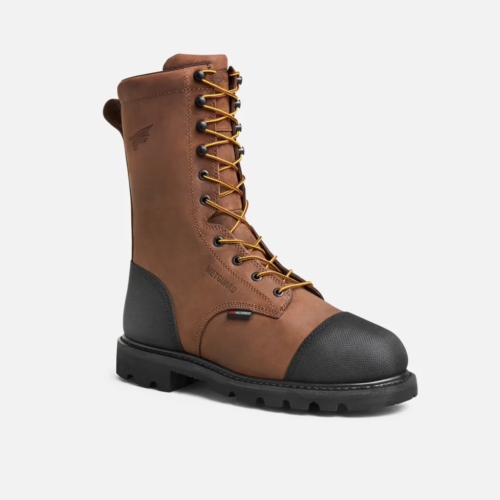 Red Wing TruWelt Men's 10-inch Waterproof Safety Toe Metguard Boot 4499