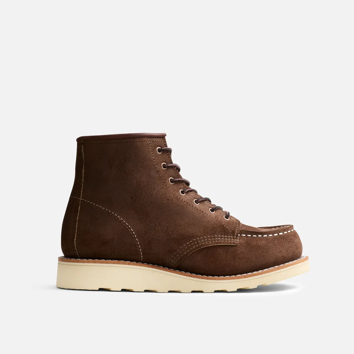 Red Wing Women's 6-inch Classic Moc Boot Chocolate Muleskinner 3476