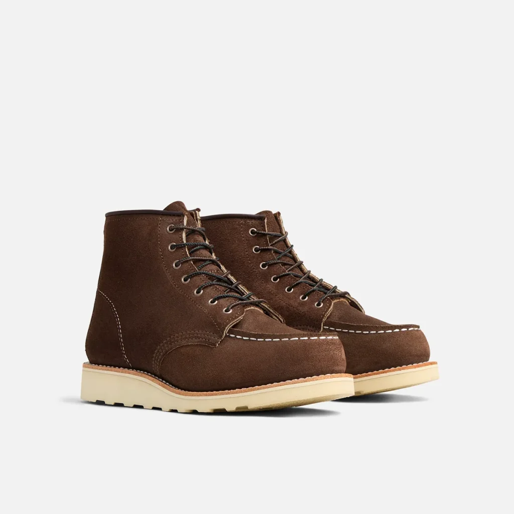 Red Wing Women's 6-inch Classic Moc Boot Chocolate Muleskinner 3476