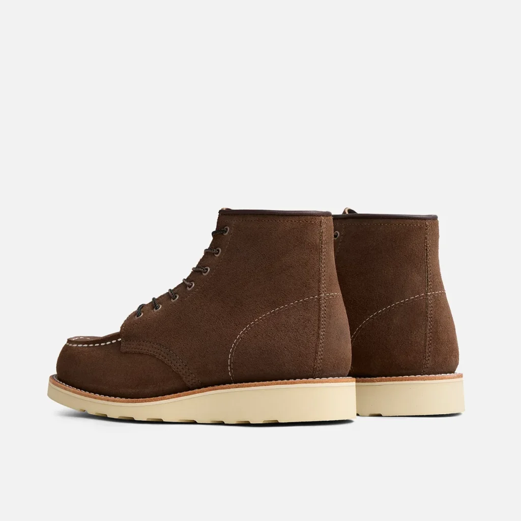 Red Wing Women's 6-inch Classic Moc Boot Chocolate Muleskinner 3476