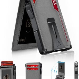 RUNBOX 14 Cards wallet — Textured Denim Gray