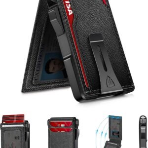 RUNBOX 14 Cards wallet — Textured Crosshatch Black