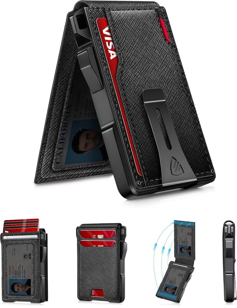 RUNBOX 14 Cards wallet — Textured Crosshatch Black
